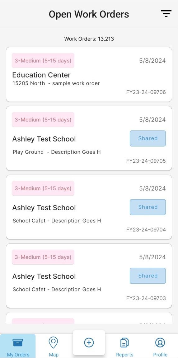 Facilitron Works mobile app screenshot 1 of 3