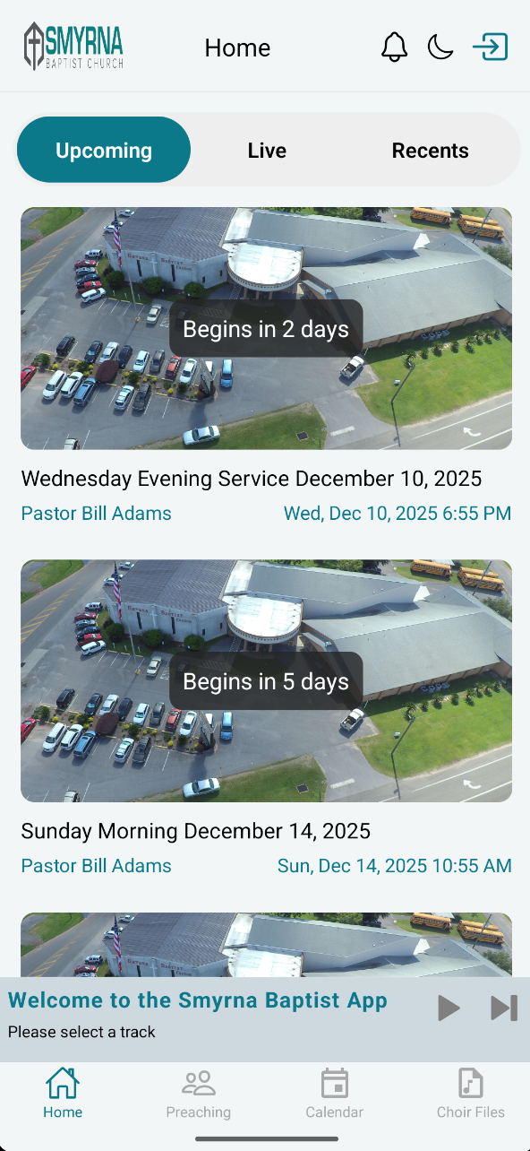 Smyrna mobile app screenshot 1 of 4