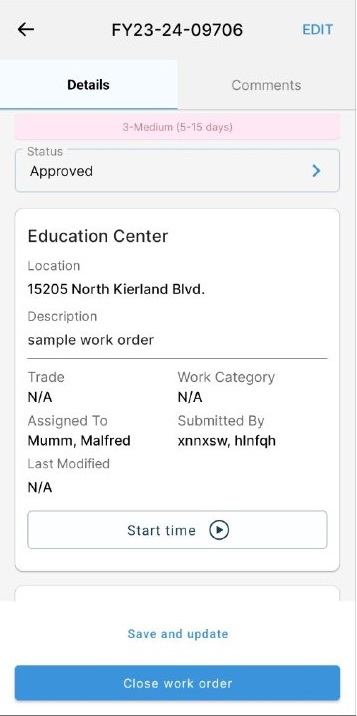 Facilitron Works mobile app screenshot 2 of 3