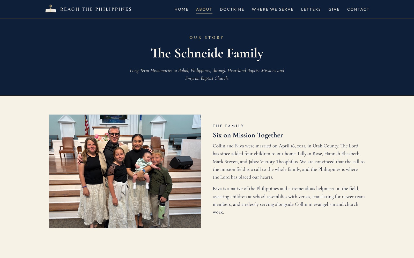 Reach The Philippines website screenshot 2 of 4
