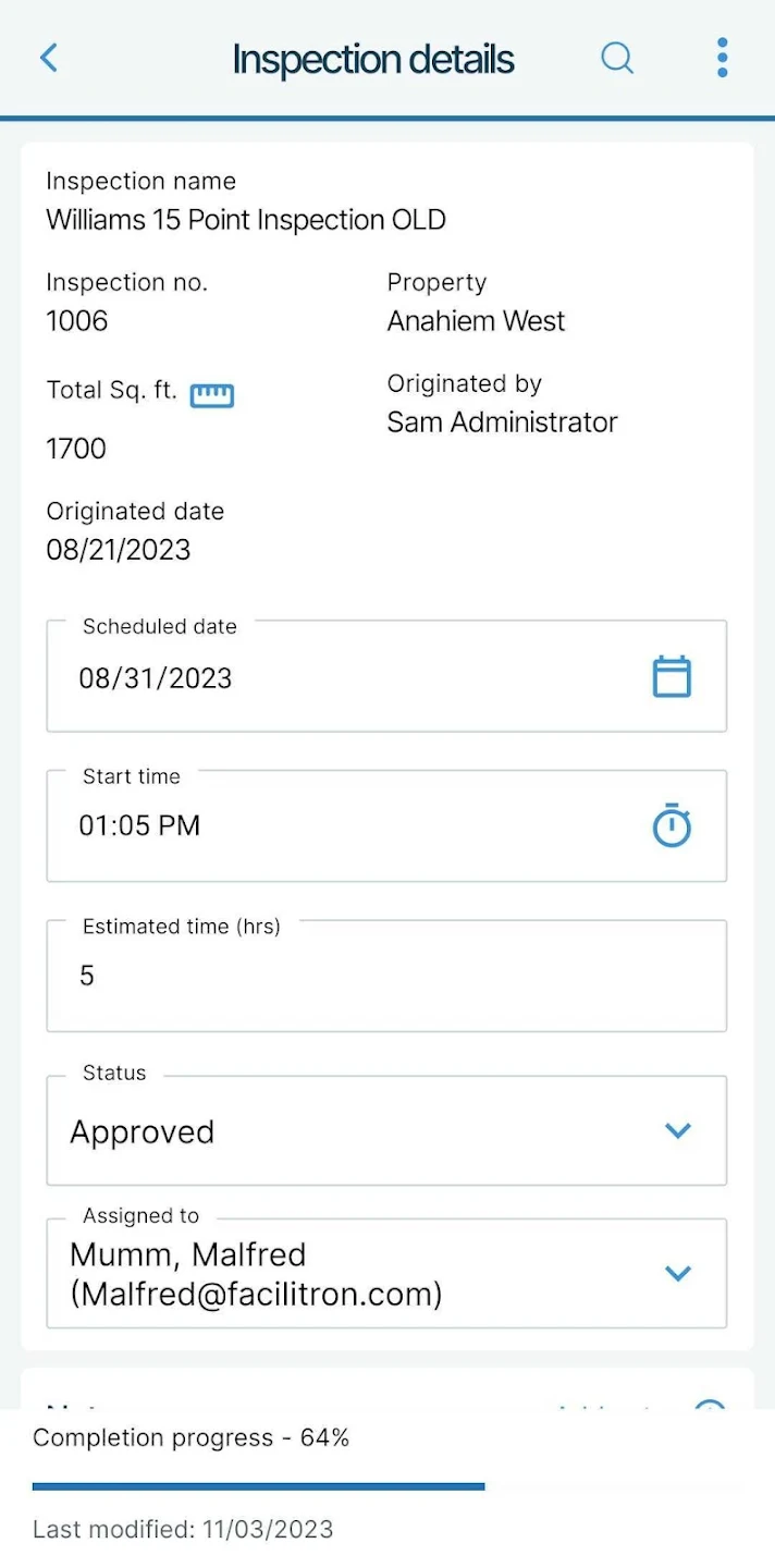 Facilitron Fit mobile app screenshot 3 of 4