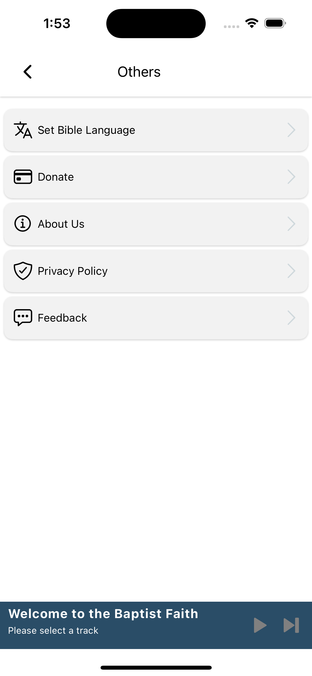 Baptist Faith mobile app screenshot 6 of 6