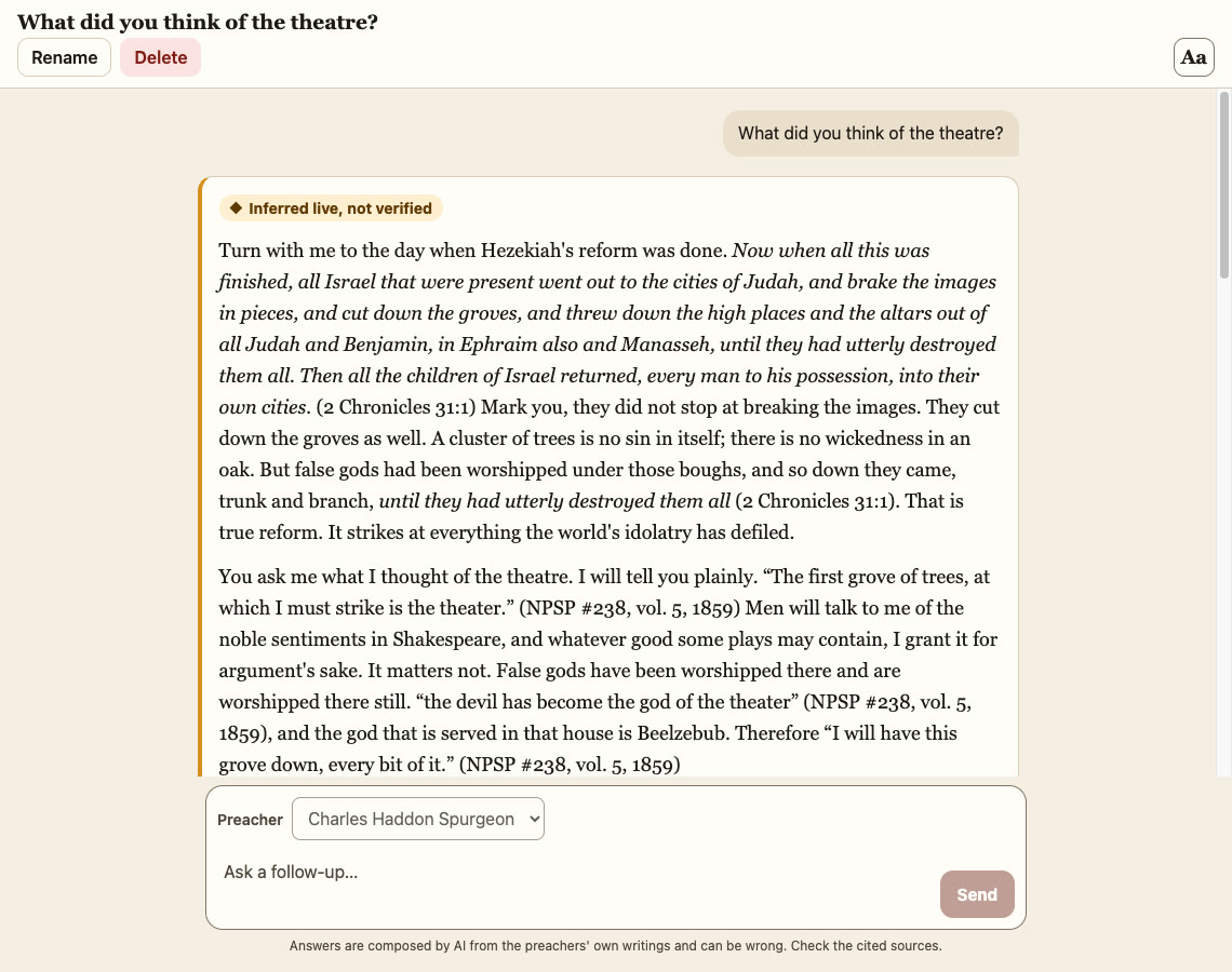 Ask The Preachers website screenshot 2 of 5